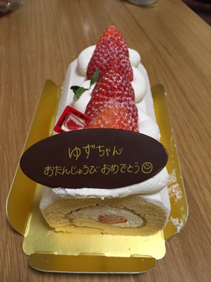 娘一歳。お父さん一歳。