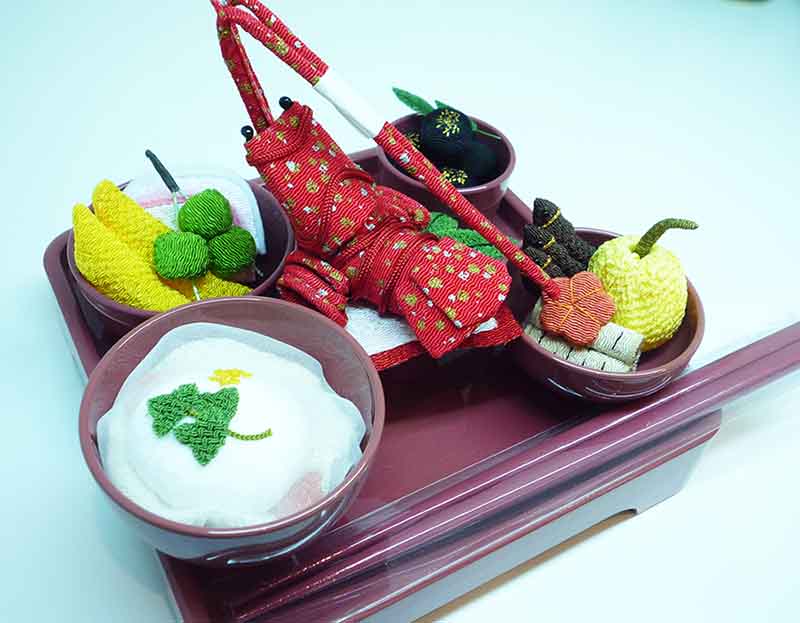 ちりめん飾り 御節料理