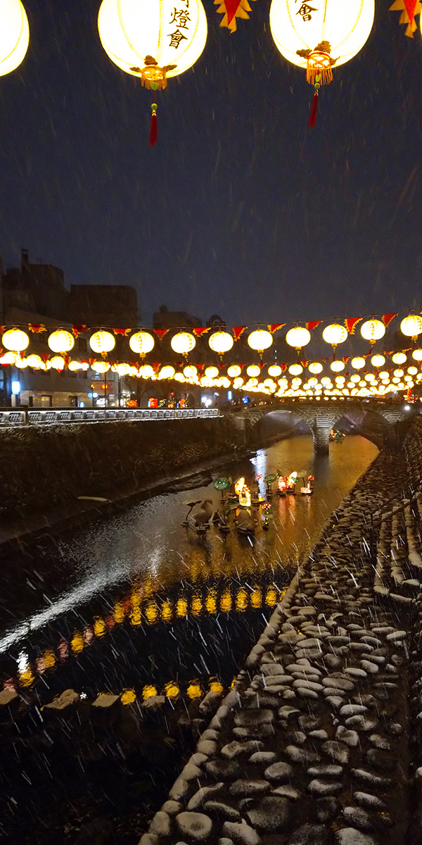 雪の帰り道